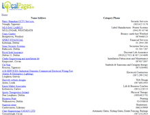 Tablet Screenshot of localbusinesspages.ie